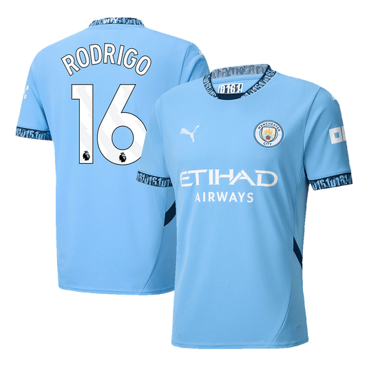RODRIGO #16 Manchester City Home  Football Shirt 2024/25 Best Football Kits Shop