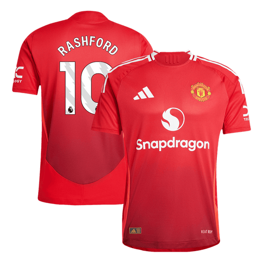 Player Version RASHFORD #10 Manchester United Home  Football Shirt 2024/25 Best Football Kits Shop