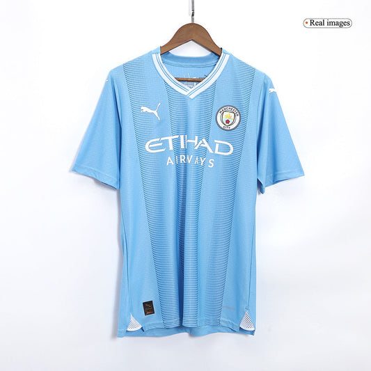 Player Version HAALAND #9 Manchester City Home  Football Shirt 2023/24 Best Football Kits Shop