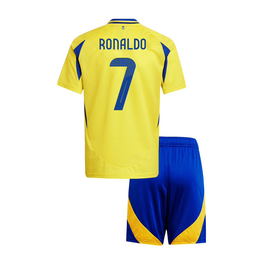 Kid's RONALDO #7 Al Nassr Home  Football Shirt Kit(Jersey+Shorts) 2024/25 - ACL Best Football Kits Shop