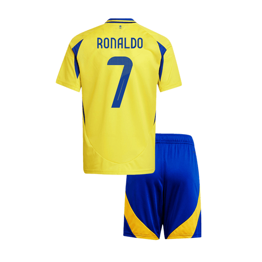Kid's RONALDO #7 Al Nassr Home  Football Shirt Kit(Jersey+Shorts) 2024/25 - ACL Best Football Kits Shop