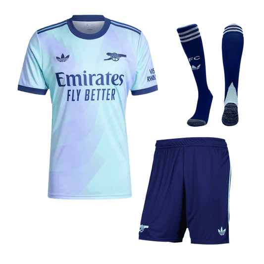 Arsenal Third Away  Football Shirt Kit(Jersey+Shorts+Socks) 2024/25 Best Football Kits Shop