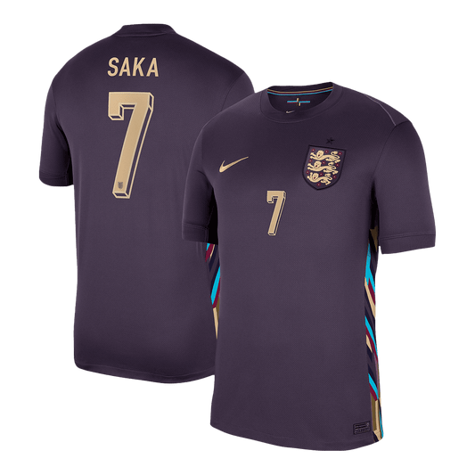 SAKA #7 England Away  Football Shirt Euro 2024 Best Football Kits Shop