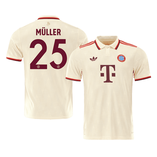 Player Version MÜLLER #25 Bayern Munich Third Away  Football Shirt 2024/25- UCL Best Football Kits Shop