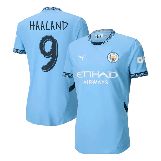 Player Version HAALAND #9 Manchester City Home  Football Shirt 2024/25 - UCL Best Football Kits Shop