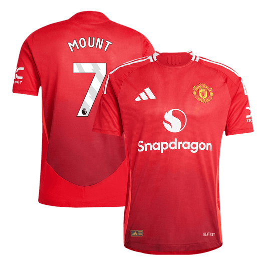Player Version MOUNT #7 Manchester United Home  Football Shirt 2024/25 Best Football Kits Shop