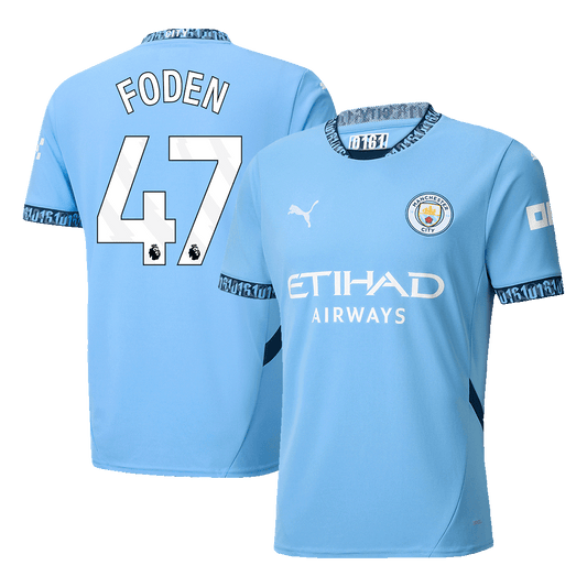 FODEN #47 Manchester City Home  Football Shirt 2024/25 Best Football Kits Shop
