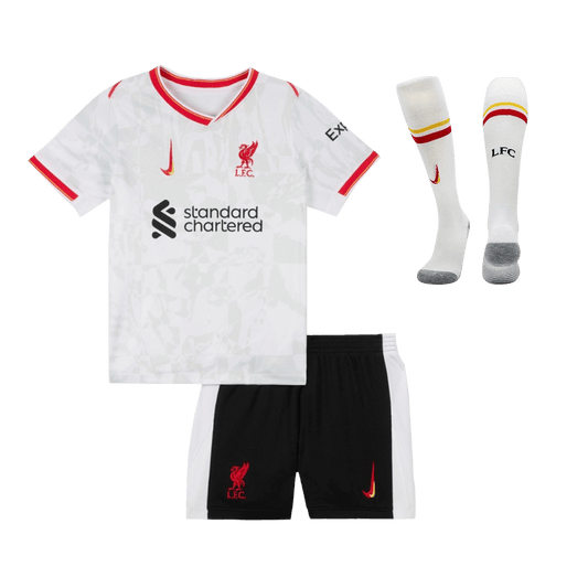 Kid's Liverpool Third Away  Football Shirt Kit(Jersey+Shorts+Socks) 2024/25 Best Football Kits Shop