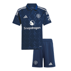 Kid's Manchester United Away  Football Shirt Kit(Jersey+Shorts) 2024/25 Best Football Kits Shop