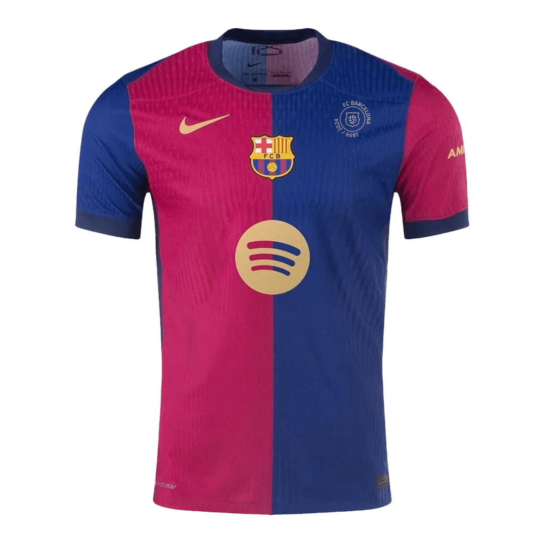 Player Version Barcelona Home  Football Shirt 2024/25 - 125th Anniversary(Spotify Logo Without Text) Best Football Kits Shop