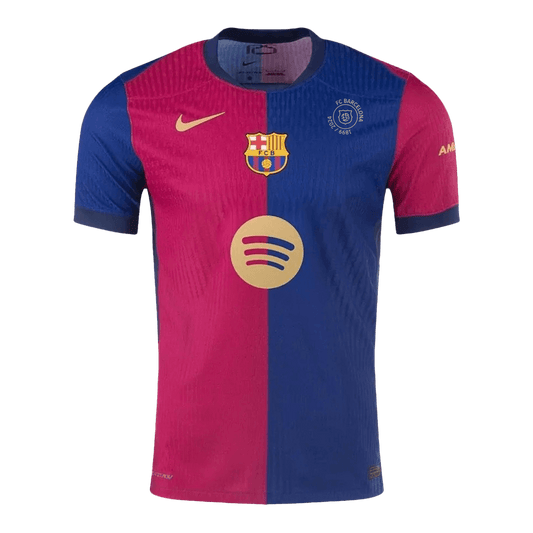 Player Version Barcelona Home  Football Shirt 2024/25 - 125th Anniversary(Spotify Logo Without Text) Best Football Kits Shop