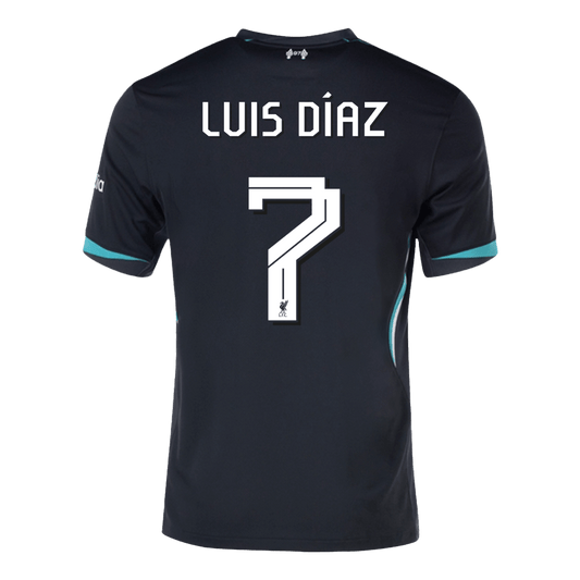 LUIS DÍAZ  #7 Liverpool Away  Football Shirt 2024/25 - UCL Best Football Kits Shop