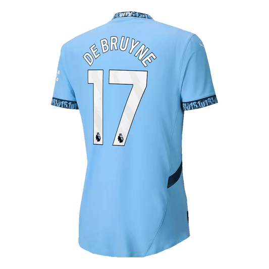 Player Version DE BRUYNE #17 Manchester City Home  Football Shirt 2024/25 Best Football Kits Shop