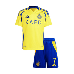 Kid's RONALDO #7 Al Nassr Home  Football Shirt Kit(Jersey+Shorts) 2024/25 - ACL Best Football Kits Shop