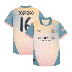 Player Version RODRIGO #16 Manchester City Fourth Away  Football Shirt 2024/25- Definitely City (UCL) Best Football Kits Shop