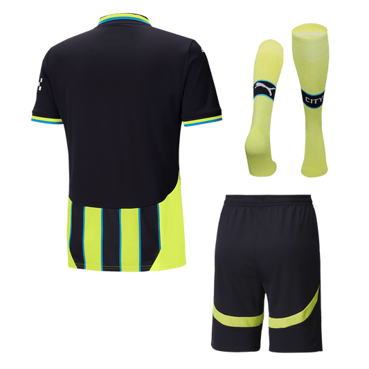 Manchester City Away  Football Shirt Kit(Jersey+Shorts+Socks) 2024/25 Best Football Kits Shop