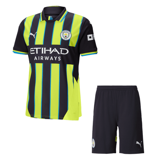 Manchester City Away  Football Shirt Kit(Jersey+Shorts) 2024/25 Best Football Kits Shop