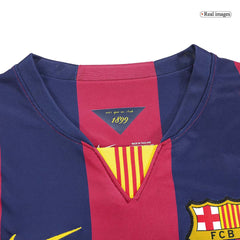 Retro Suárez #9 2014/15 Barcelona Home Long Sleeve  Football Shirt Best Football Kits Shop
