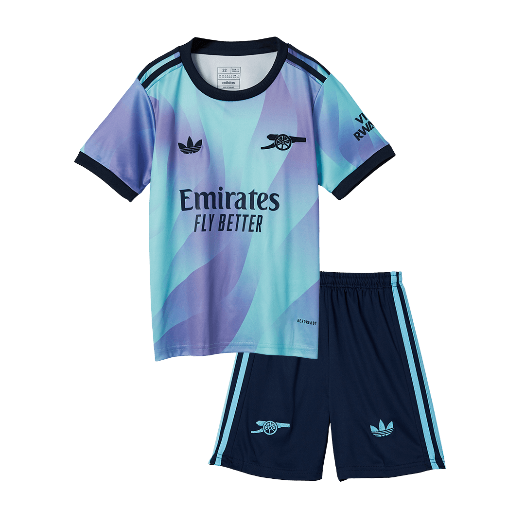 Kid's Arsenal Third Away  Football Shirt Kit(Jersey+Shorts) 2024/25 Best Football Kits Shop