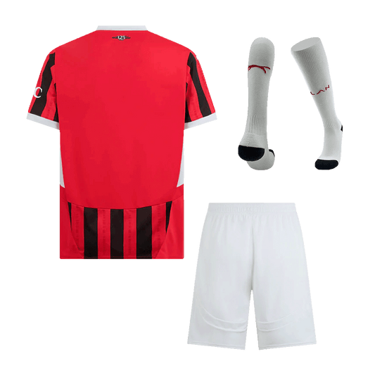 AC Milan Home  Football Shirt Kit(Jersey+Shorts+Socks) 2024/25 Best Football Kits Shop
