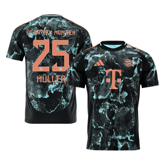 MÜLLER #25 Bayern Munich Away  Football Shirt 2024/25 Best Football Kits Shop
