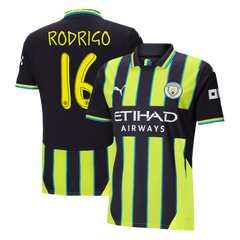 RODRIGO #16 Manchester City Away  Football Shirt 2024/25 - UCL Best Football Kits Shop
