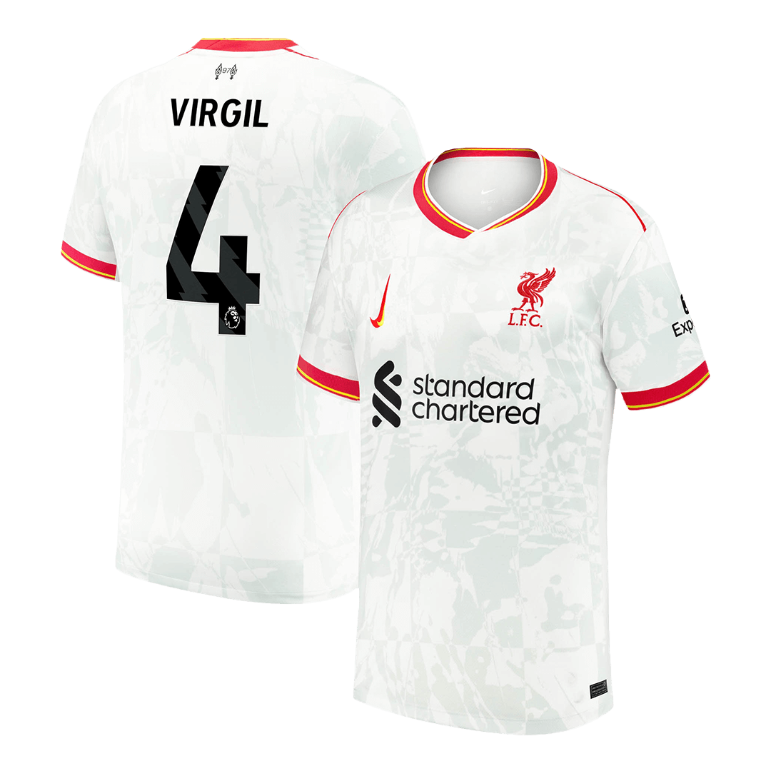 VIRGIL #4 Liverpool Third Away  Football Shirt 2024/25 Best Football Kits Shop