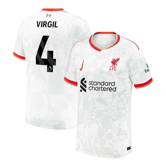 VIRGIL #4 Liverpool Third Away  Football Shirt 2024/25 Best Football Kits Shop