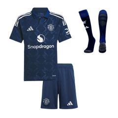 Kid's Manchester United Away  Football Shirt Kit(Jersey+Shorts+Socks) 2024/25 Best Football Kits Shop