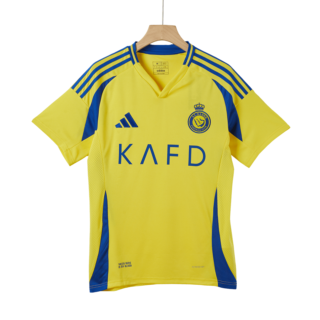 Al Nassr Home  Football Shirt Kit(Jersey+Shorts+Socks) 2024/25 Best Football Kits Shop