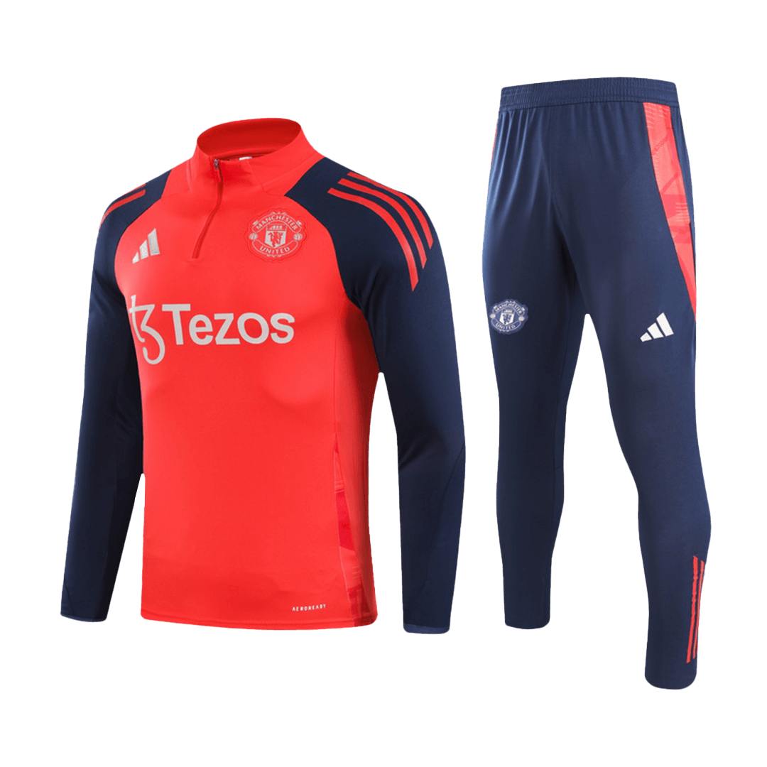 Manchester United Zipper Sweatshirt Kit(Top+Pants) 2024/25 Best Football Kits Shop