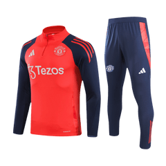 Manchester United Zipper Sweatshirt Kit(Top+Pants) 2024/25 Best Football Kits Shop