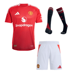 Player Version Manchester United Home  Football Shirt Kit(Jersey+Shorts+Socks) 2024/25 Best Football Kits Shop
