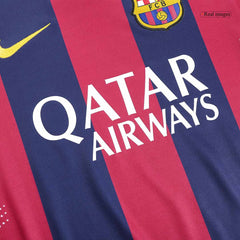 Retro Suárez #9 2014/15 Barcelona Home Long Sleeve  Football Shirt Best Football Kits Shop