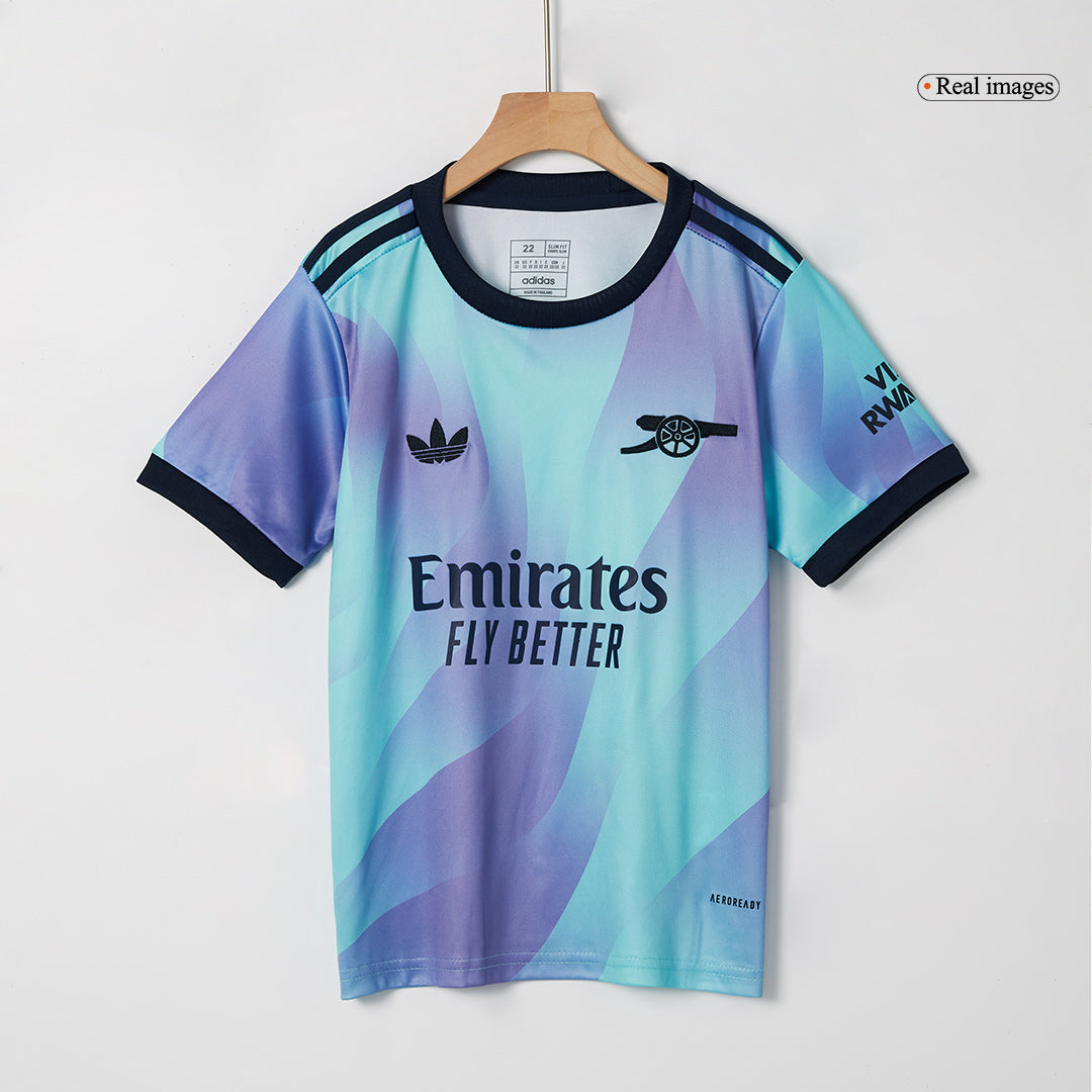 Kid's Arsenal Third Away  Football Shirt Kit(Jersey+Shorts) 2024/25 Best Football Kits Shop