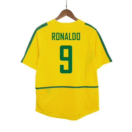 Retro RONALDO #9 2002/03 Brazil Home  Football Shirt Best Football Kits Shop