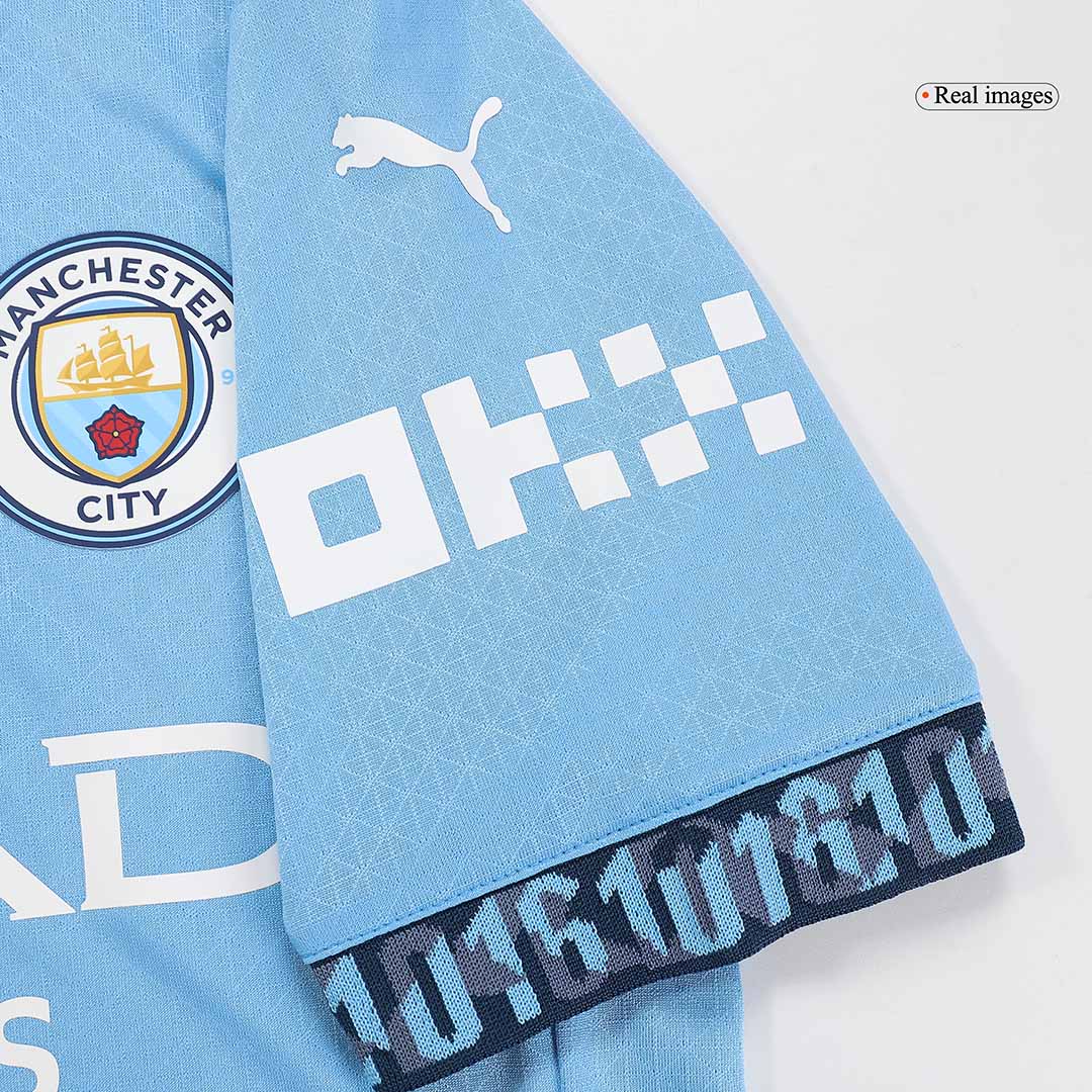 Player Version HAALAND #9 Manchester City Home  Football Shirt 2024/25 - UCL Best Football Kits Shop