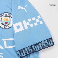 Player Version HAALAND #9 Manchester City Home  Football Shirt 2024/25 - UCL Best Football Kits Shop