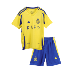 Kid's RONALDO #7 Al Nassr Home  Football Shirt Kit(Jersey+Shorts+Socks) 2024/25 - ACL Best Football Kits Shop