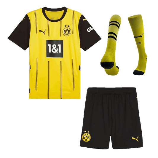 Borussia Dortmund Home  Football Shirt Kit(Jersey+Shorts+Socks) 2024/25 Best Football Kits Shop