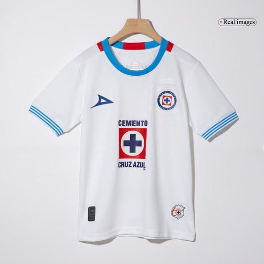 Kid's Cruz Azul Away  Football Shirt Kit(Jersey+Shorts) 2024/25 Best Football Kits Shop