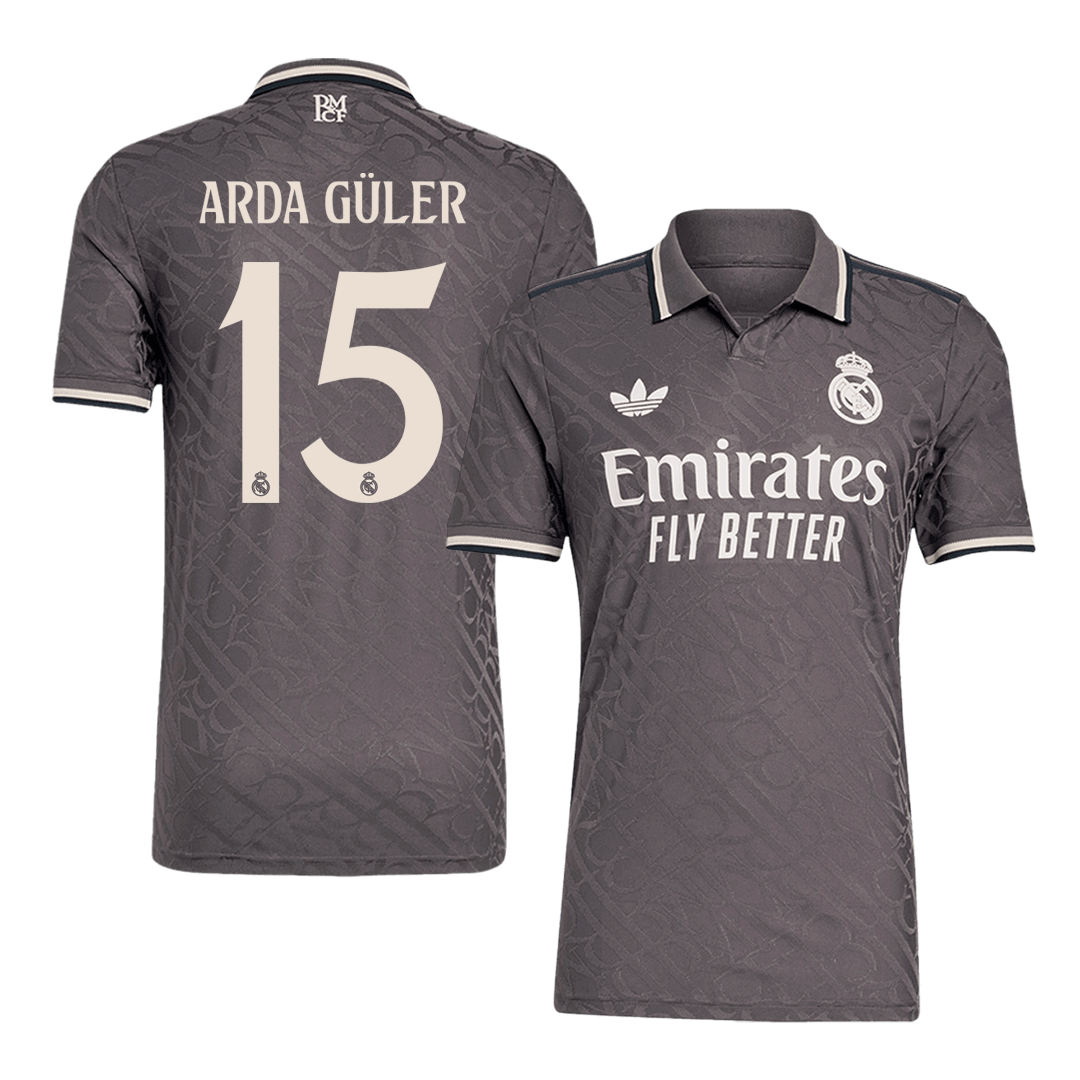 Player Version Arda Güler #15 Real Madrid Third Away  Football Shirt 2024/25 Best Football Kits Shop