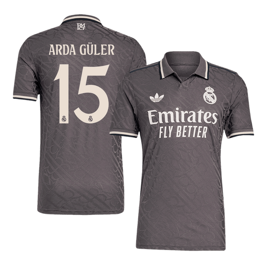 Player Version Arda Güler #15 Real Madrid Third Away  Football Shirt 2024/25 Best Football Kits Shop