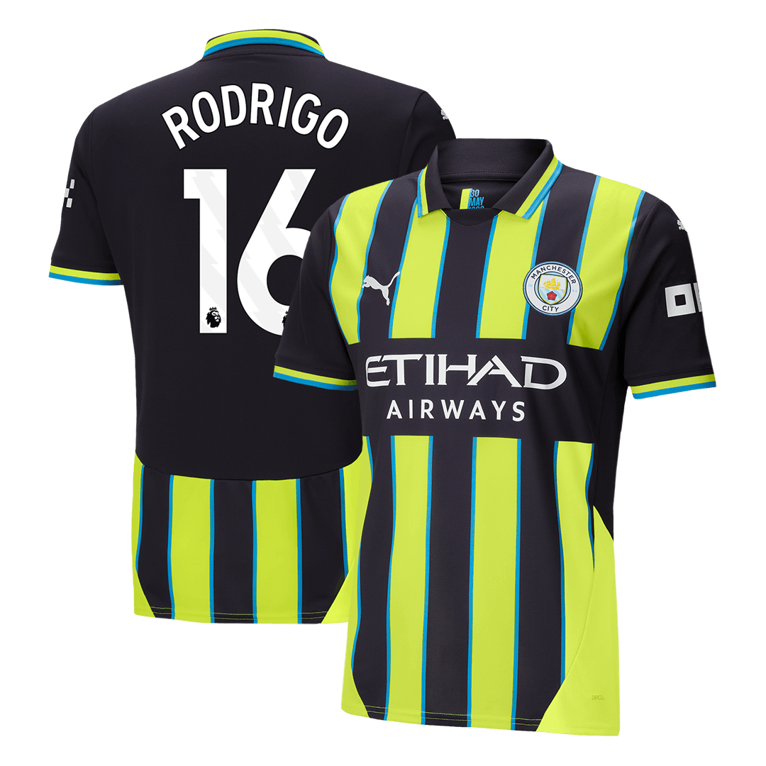 RODRIGO #16 Manchester City Away  Football Shirt 2024/25 Best Football Kits Shop