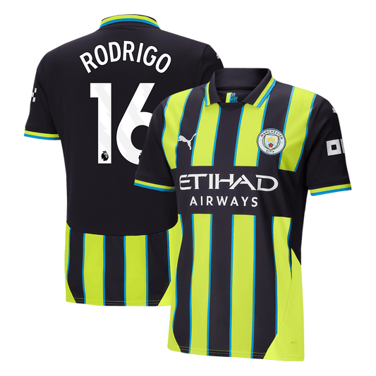 RODRIGO #16 Manchester City Away  Football Shirt 2024/25 Best Football Kits Shop