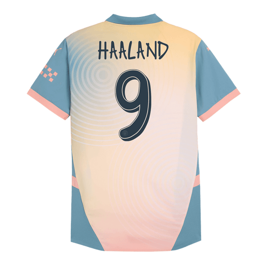 Player Version HAALAND #9 Manchester City Fourth Away  Football Shirt 2024/25- Definitely City (UCL) Best Football Kits Shop