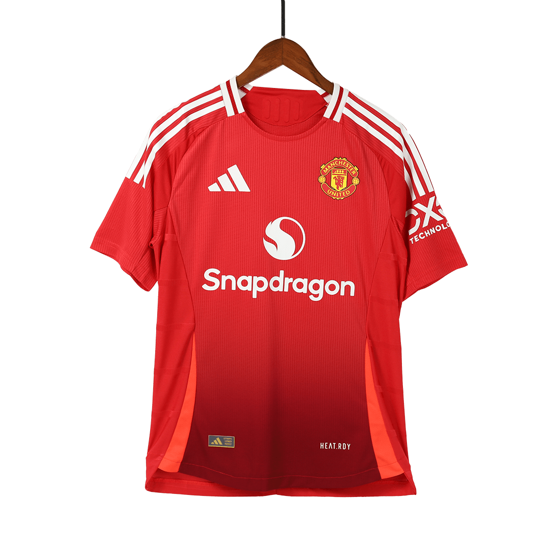 Player Version Manchester United Home  Football Shirt Kit(Jersey+Shorts+Socks) 2024/25 Best Football Kits Shop