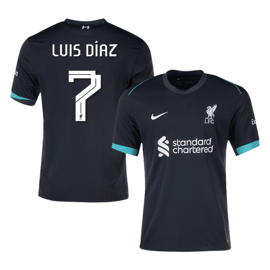 LUIS DÍAZ  #7 Liverpool Away  Football Shirt 2024/25 - UCL Best Football Kits Shop