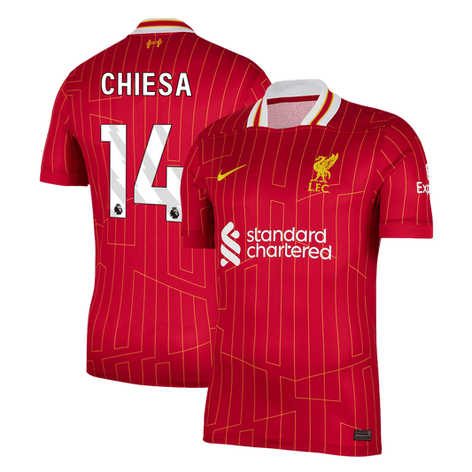 CHIESA #14 Liverpool Home  Football Shirt 2024/25 Best Football Kits Shop
