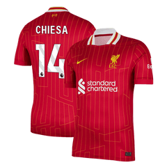 CHIESA #14 Liverpool Home  Football Shirt 2024/25 Best Football Kits Shop